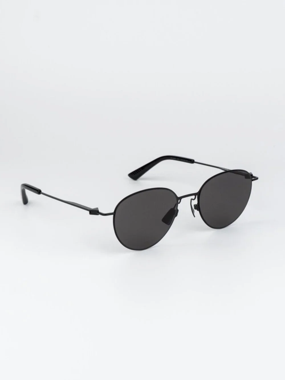Bottega Veneta Men Sunglasses Black Grey Round BV1268S 001 NEW AUTHENTIC
